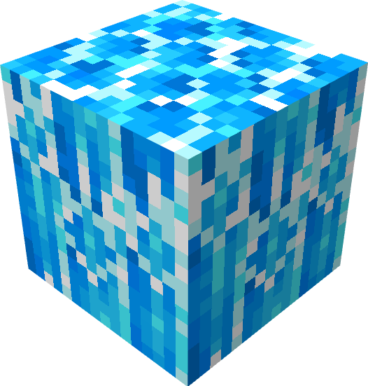 Unrefined Aquamarine Block in Minecraft