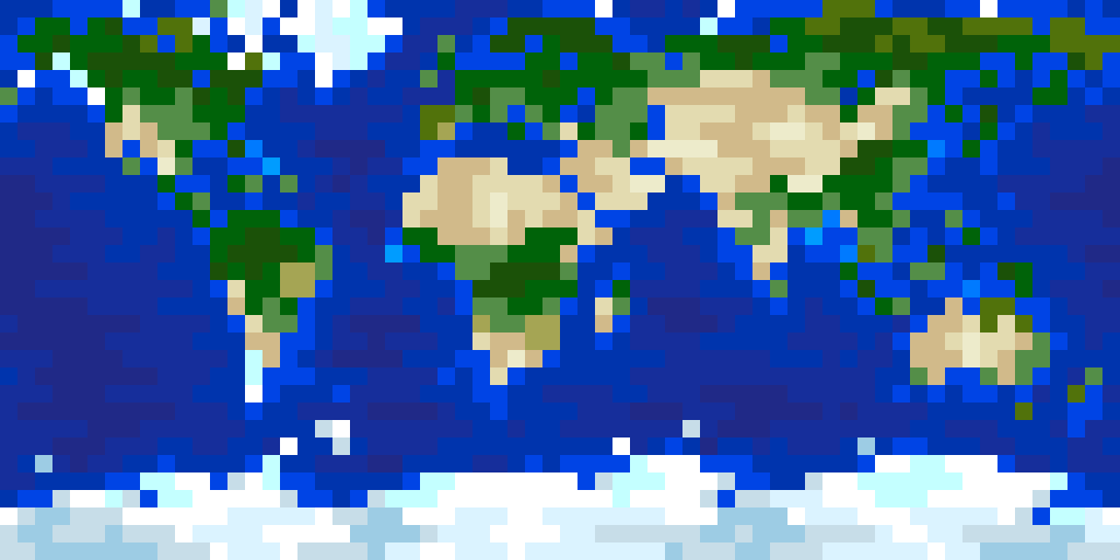 Pixel Earth Map